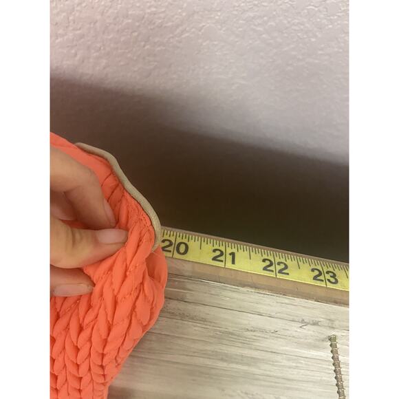 Han Ton Vest Womens Size Large Orange Hiking Puffer Sleeveless New Full Zip - Picture 4 of 12